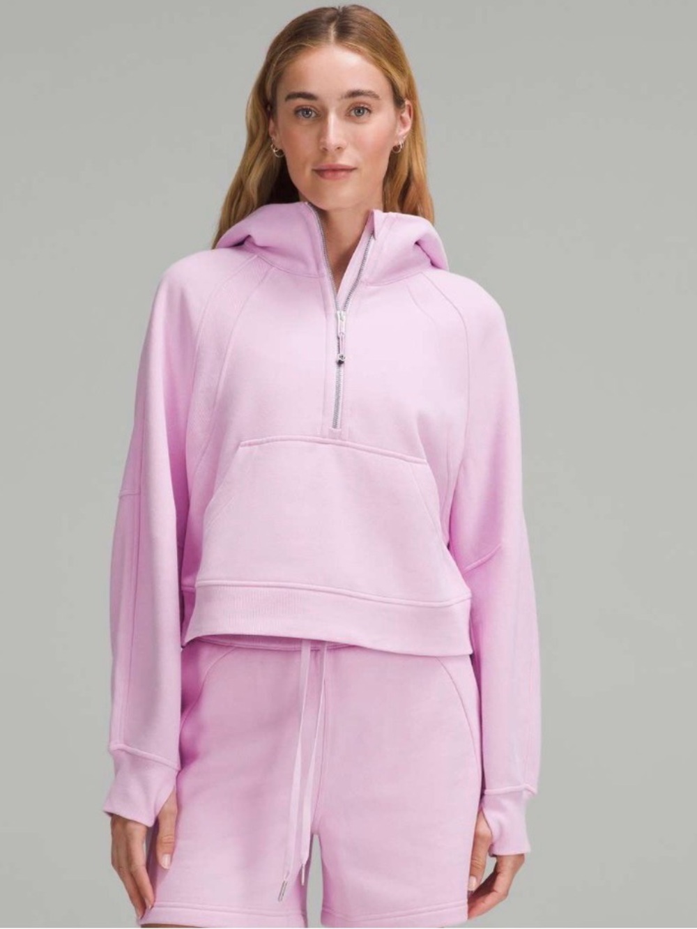 Lululemon Scuba Oversized Half-Zip Hoodie in Vitapink XL/XXL
